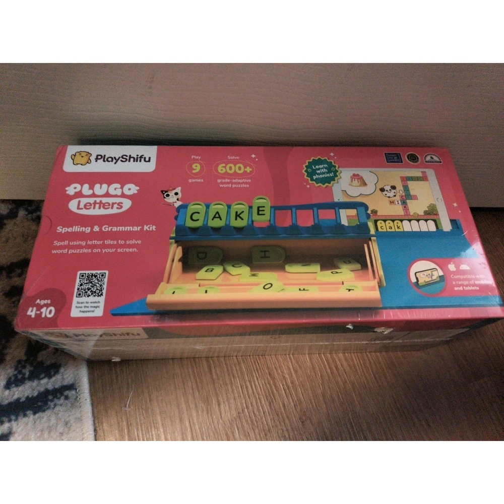 PlayShifu PLUGO Letters Educational Word Game Spelling & Grammar Kit New Sealed